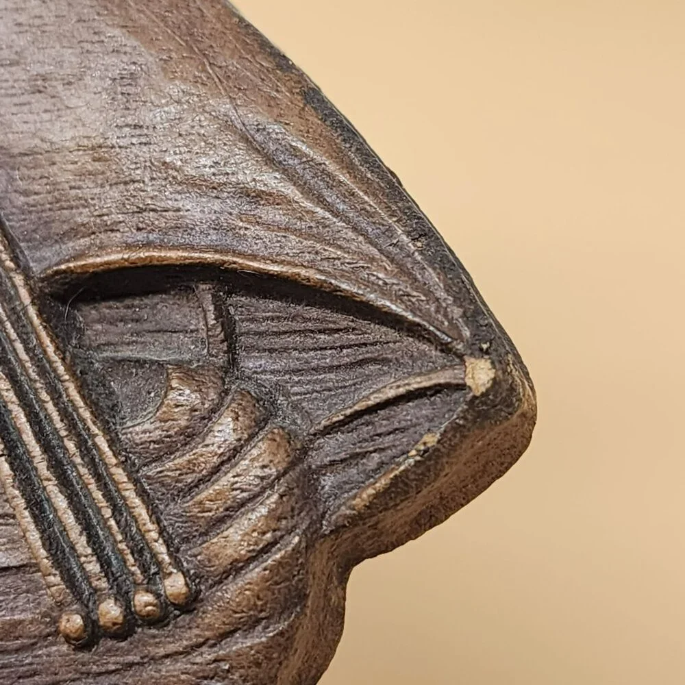 Vintage Ornawood Single Bookend‎ Sailing Ship Nautical